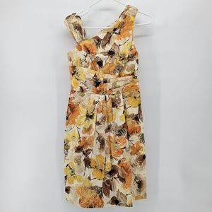 Vera Wang lavender label floral cocktail dress